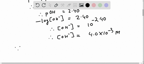 a-solution-of-mathrmcamathrmoh_2-has-a-measured-mathrmph-of-1160-what-is-the-molar-concentration-of-