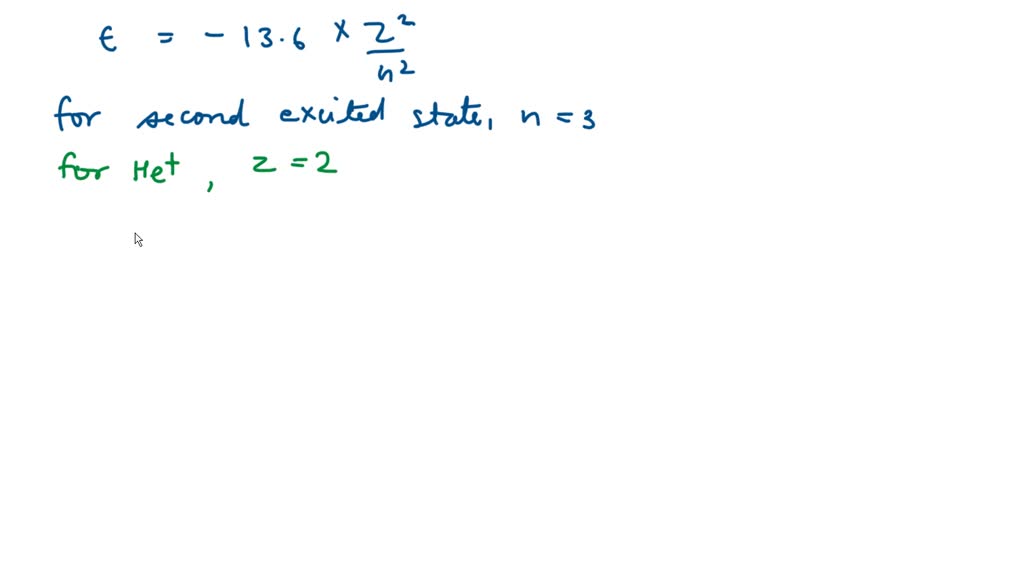 The ground state energy of hydrogen atom is -13.6 eV. The energy of ...