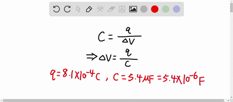 what-electric-potential-difference-exists-across-a-54-mu-mathrmf-capacitor-that-has-a-charge-of-81-t