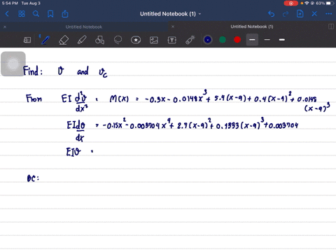 the-wooden-beam-is-subjected-to-the-load-shown-determine-the-equation-of-the-elastic-curve-specify-t