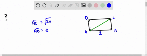 the-diagonal-of-a-rectangle-is-sqrt29-and-the-rectangles-base-is-2-a-find-the-area-of-the-rectangle-