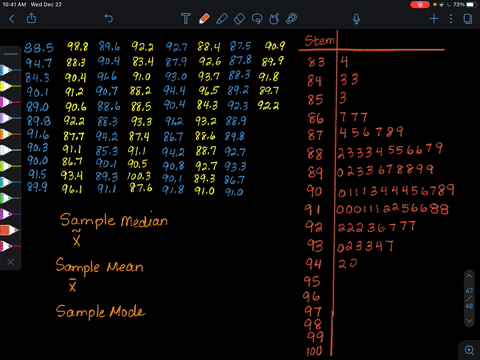 calculate-the-sample-median-mode-and-mean-of-the-data-in-exercise-6-22-explain-how-these-three-measu