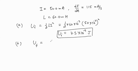 ii-at-a-given-instant-the-current-through-an-inductor-is-500-mathrmma-and-is-increasing-at-the-rate-