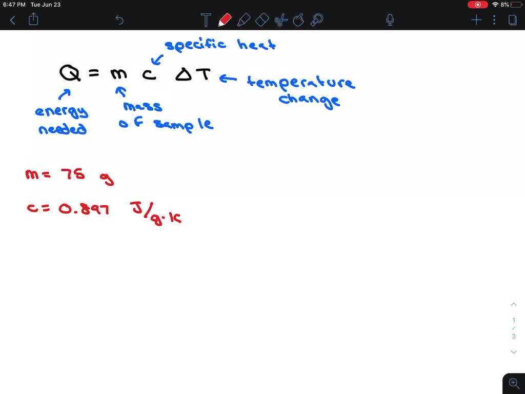 Use the molar heat capacity for aluminum from tab…