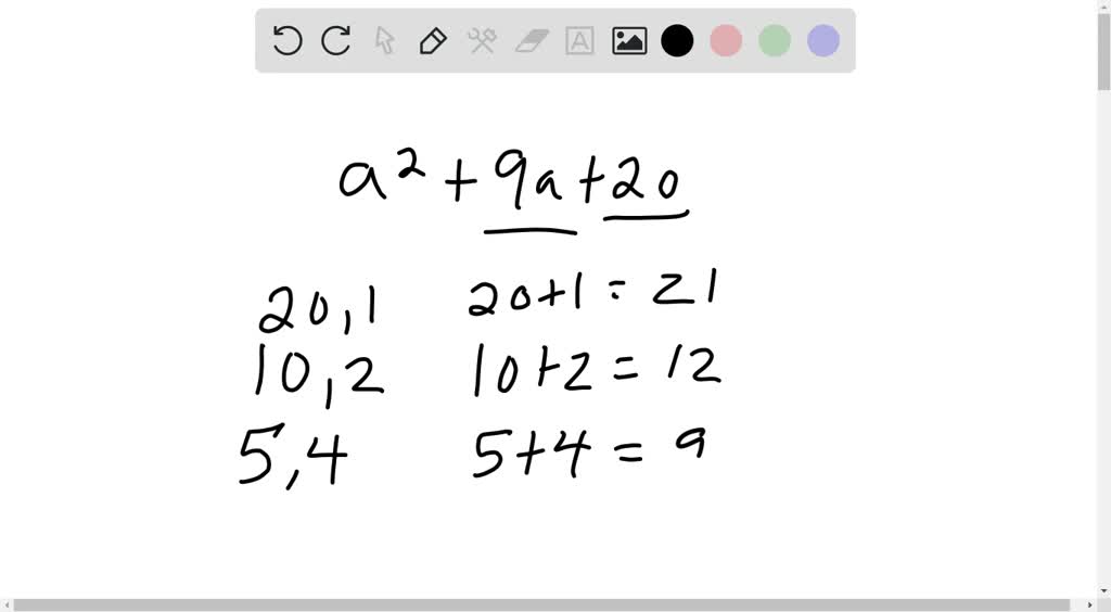 SOLVED:'Factor the trinomial, if possible. See Example 9. (If the ...