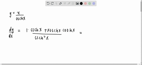 compute-dydx-for-the-following-functions-yx-operatornamecsch-x
