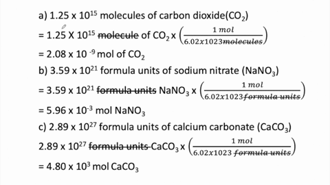 how-many-moles-contain-the-given-quantity-a-125-times-1015-molecules-of-carbon-dioxide-b-359-times-1