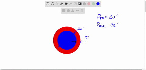 a-circular-swimming-pool-that-is-20-feet-in-diameter-is-enclosed-by-a-wooden-deck-that-is-3-feet-wid