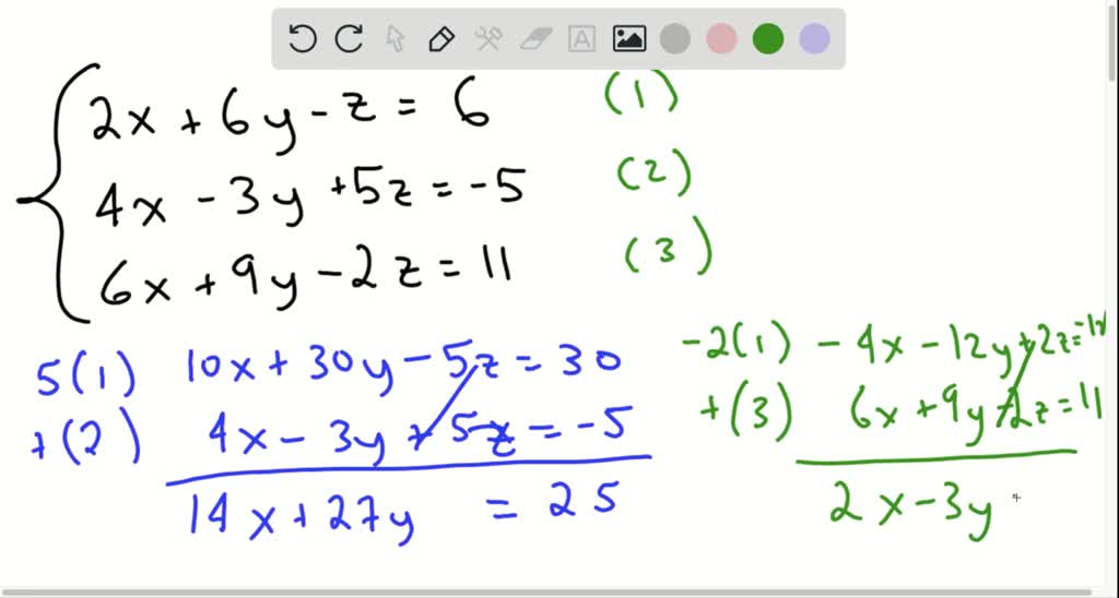 SOLVED:Solve each system analytically. If the equations are dependent ...