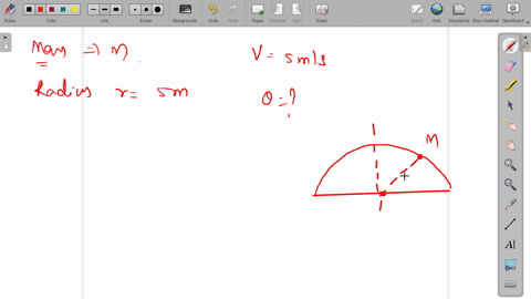 a-body-of-mass-m-mathrmkg-is-on-the-top-point-of-a-smooth-hemisphere-of-radius-5-mathrmm-it-is-relea