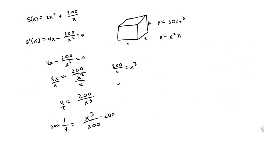 How To Find Minimum Surface Area Of A Rectangular Box