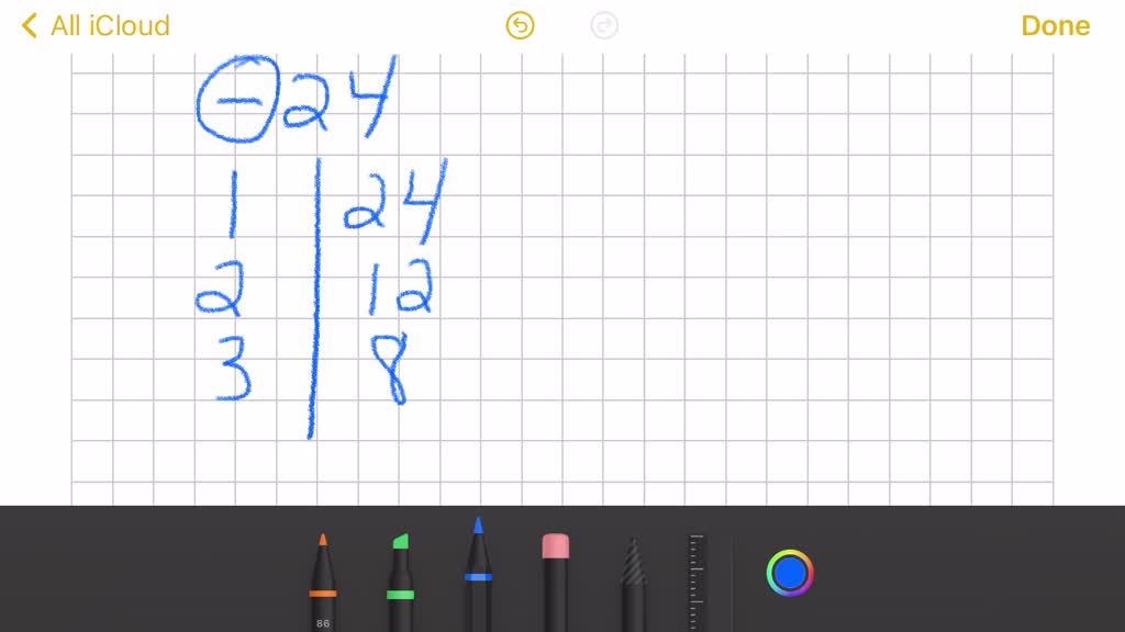 SOLVED:List all pairs of integers with the given product. Then find the ...