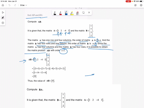 if-mathbfaleftbeginarrayllll-1-2-4-3-endarrayright-text-and-quad-mathbfbleftbeginarrayc-1-7-3-2-enda