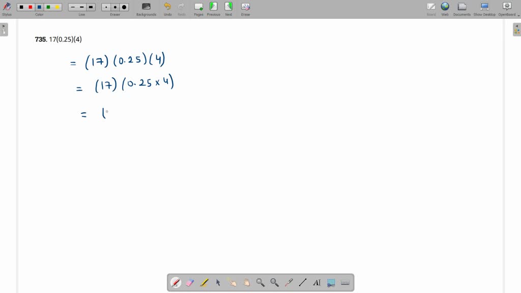 SOLVED Simplify 17 0 25 4 