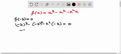 find-the-values-of-k-such-that-3-is-a-zero-of-fxx3-x2-k2-x