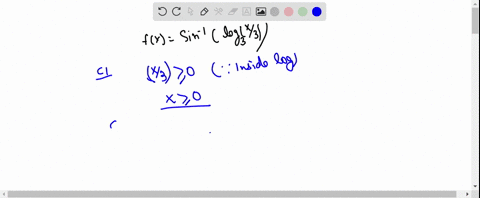 fxsin-1leftlog-_3leftfracx3rightright
