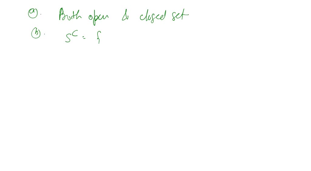 SOLVED:a) Prove That The Closed Ball B̅(x, R) Is Always A Closed Subset ...