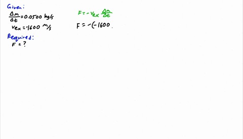 a-small-rocket-burns-00500-mathrmkg-of-fuel-per-second-ejecting-it-as-a-gas-with-a-velocity-of-magni