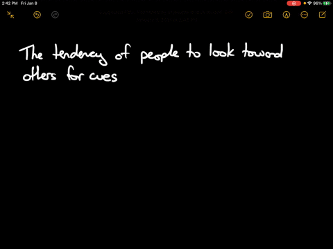 the-tendency-of-people-to-look-toward-others-for-cues-about-the-appropriate-way-to-behave-when-confr