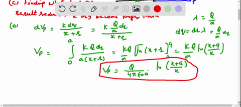 electric-charge-is-distributed-uniformly-along-a-thin-rod-of-length-a-with-total-charge-q-take-the-p