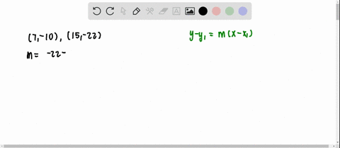 write-the-point-slope-form-of-the-equation-of-the-line-that-passes-through-the-two-points-7-1015-22