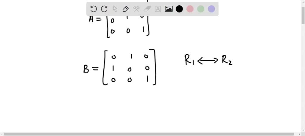 SOLVED:Suppose A Is Invertible And You Exchange Its First Two Rows To ...