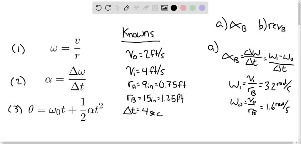 Solved A Plastic Film Moves Over Two Drums During A 4 S Interval The Speed Of The Tape Is Increased Uniformly From V