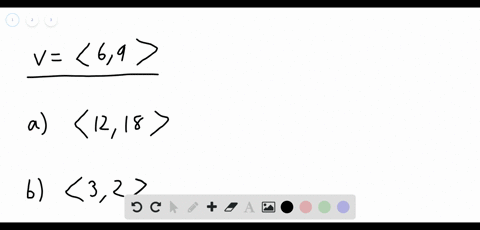 which-of-the-following-vectors-are-parallel-to-mathbfvlangle-69rangle-and-which-point-in-the-same-di