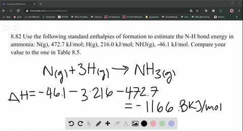 use-the-following-standard-enthalpies-of-formation-to-estimate-the-mathrmn-mathrmh-bond-energy-in-am