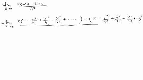 leftlim-_x-rightarrow-0-fracx-cos-x-sin-xx3-text-ans-frac13right
