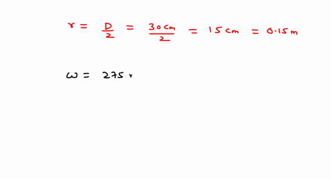a-belt-is-placed-around-a-pulley-that-is-300-mathrmcm-in-diameter-and-rotating-at-275-mathrmrpm-find