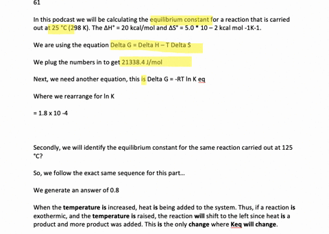 a-what-is-the-equilibrium-constant-for-a-reaction-that-is-carried-out-at-25circ-mathrmc298-mathrmk-w