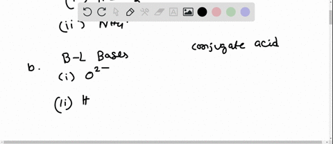 a-give-the-conjugate-base-of-the-following-bronstedlowry-acids-i-mathrmhio_3-ii-mathrmnh_4-b-give--2