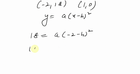find-a-quadratic-function-yax-h2-for-which-the-graph-includes-the-given-points-21810