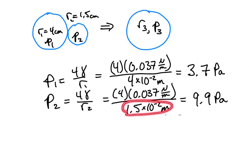 SOLVEDWhen two soap bubbles touch, the larger is inflated by the smaller until they form a