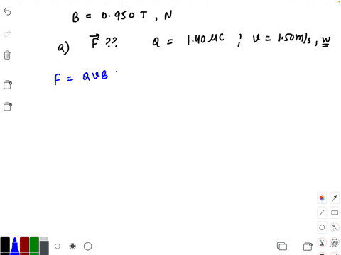 a-0950-t-magnetic-field-points-due-north-a-find-the-magnitude-and-direction-of-the-force-on-a-140-mu