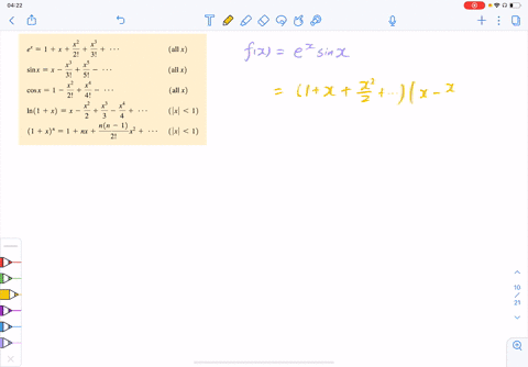 find-the-indicated-series-by-the-given-operation-find-the-first-three-terms-of-the-expansion-for-e-2