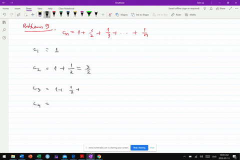 in-exercises-3-12-calculate-the-first-four-terms-of-the-sequence-starting-with-n1-c_n1frac12frac13cd