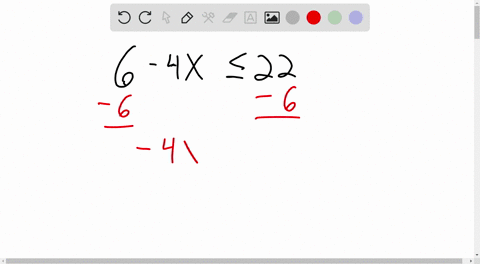 solve-the-inequality-and-specify-the-answer-using-interval-notation-6-4-x-leq-22