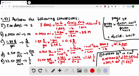 perform-the-following-conversions-a-500-days-to-s-b-00550-mathrmmi-to-mathrmmmathbfc-189-mathrmgal-t