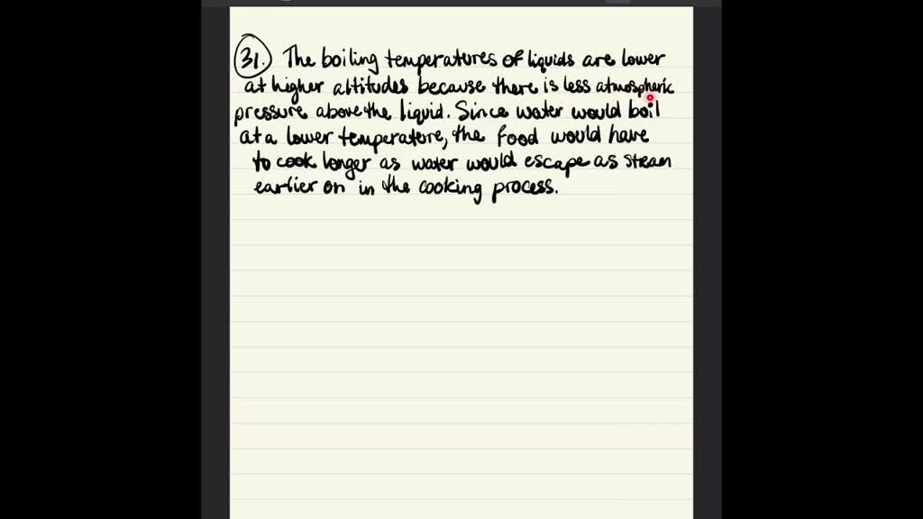 SOLVEDPotatoes and other vegetables often require longer cooking times