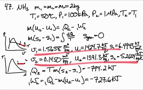 a-piston-cylinder-with-2-mathrmkg-ammonia-at-50circ-mathrmc-and-100-mathrmkpa-is-compressed-to-1000-