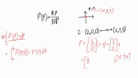 the-force-exerted-by-an-electric-charge-at-the-origin-on-a-charged-particle-at-a-point-x-y-z-with-8