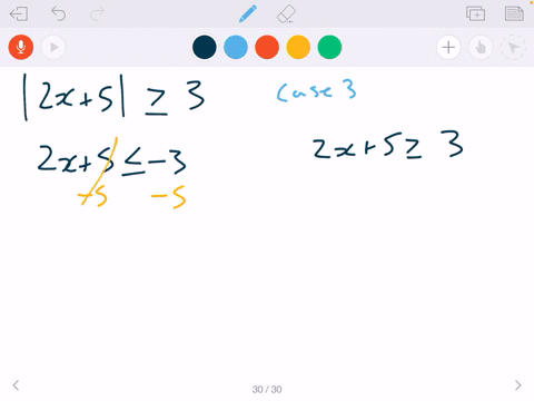 solve-each-inequality-give-the-solution-set-in-interval-notation-see-example-2-2-x5-geq-3
