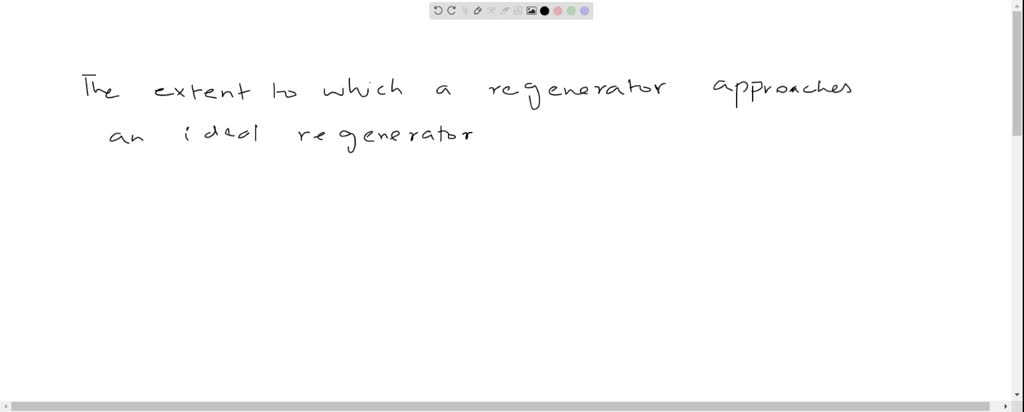 SOLVED:Define the effectiveness of a regenerator used in gas-turbine ...