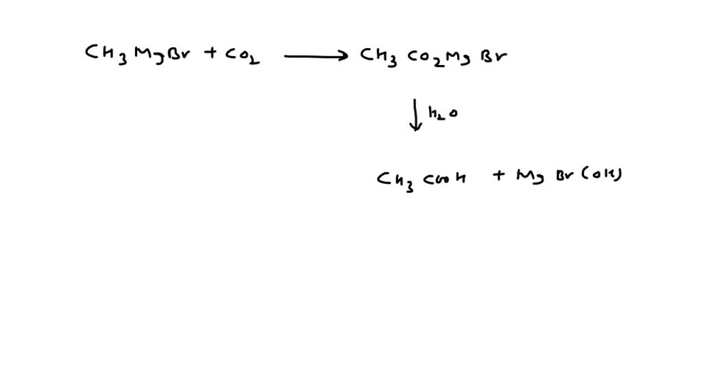 SOLVED:Carbonation of methylmagnesium bromide gives an organic compound ...