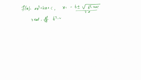 use-the-quadratic-formula-to-explain-why-a-quadratic-polynomial-function-fxa-x2b-xc-is-irreducible-i