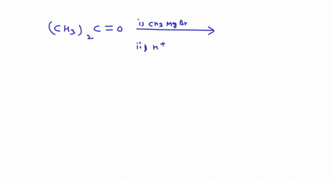 the-reaction-of-mathrmch_3-mathrmmgbr-with-acetone-and-hydrolysis-of-the-resulting-product-gives-a-l