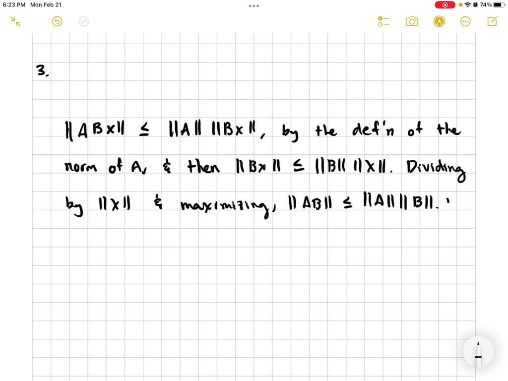 Deduce X Hbb SOLVED:Explain why A B x ≤ABx and deduce from equation (5) that A B ≤AB ...