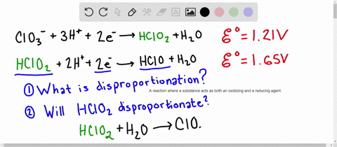 what-is-a-disproportionation-reaction-use-the-following-reduction-potentials-beginarrayll-mathrmcl-2